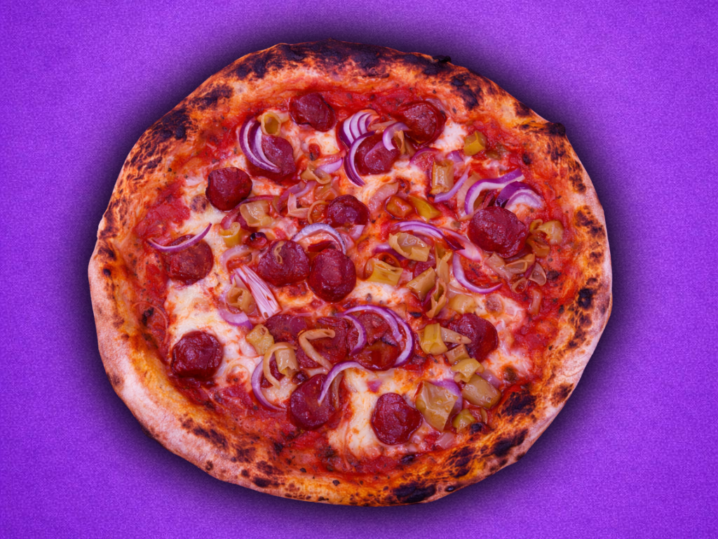 Oriental Fire | Pizza Knoblauchwurst (HALAL)